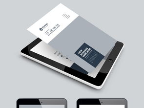 简约大气蓝色科技公司软件开发宣传册模板